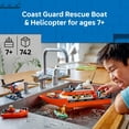 thumbnail image 4 of LEGO City Coast Guard Rescue Boat & Helicopter Building Toys - Kids Pretend Play Set for Boys & Girls, Ages 7+ - W/2 Rescue Boat Toys, 5 Minifigures & Dog Figure - Gift Idea for Birthdays - 60504, 4 of 8