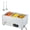 3 x 1/3 pan; 24 qt, variant on Commercial Food Warmer, 1500W Stainless Steel Electric Buffet Server with 2-Pan Bain Marie, Adjustable Temperature Control, Hot Food Station for Catering, Restaurants, Hotels, Parties