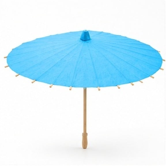 YUYUETIME Round Oil Paper Umbrella With Bamboo Frame For Sun Protection And Outdoor Activities 1Pack