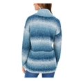 thumbnail image 2 of STYLE & COMPANY Womens Teal Color Block Long Sleeve Turtle Neck T-Shirt Petites PL, 2 of 4