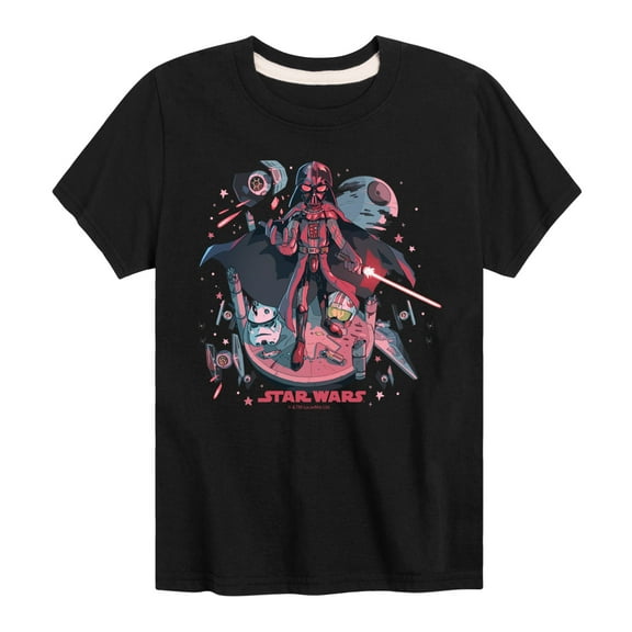 Star Wars - Darth Vader Illustration - Toddler And Youth Short Sleeve Tee