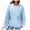 Blue, variant on Womens Hoodie Fall Winter Comfy Hooded Long-sleeved Cap Drop Shoulder Hoody Gradient Print Cotton Hoodies Sweatshirts(Light Green,XL)