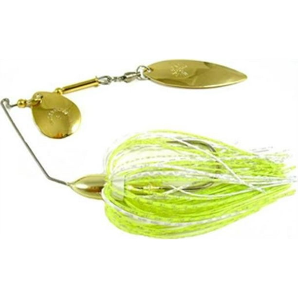 Hildebrandt PRO4GCHWH 3/8oz Okeechobee Chartreuse/White Spinner