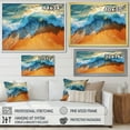 thumbnail image 4 of Designart "Vintage Appeal Blue and Orange Beach I" Coastal Framed Wall Art - Coastal Blue Coastal Beach Bedroom Framed Canvas Wall Art, 4 of 6