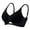 Black bra for women, variant on Breathable Mesh Wireless Bras for Women No Underwire Thin Strap V Neck Comfortable Everyday Support Solid Color Bra