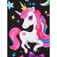 thumbnail image 5 of QEFJNO Kids Girls Pajamas Set 2 PCS Short Sleeve Top and Shorts Pants for Toddler Girls Unicorn Pjs Size 3-12Y, 5 of 11
