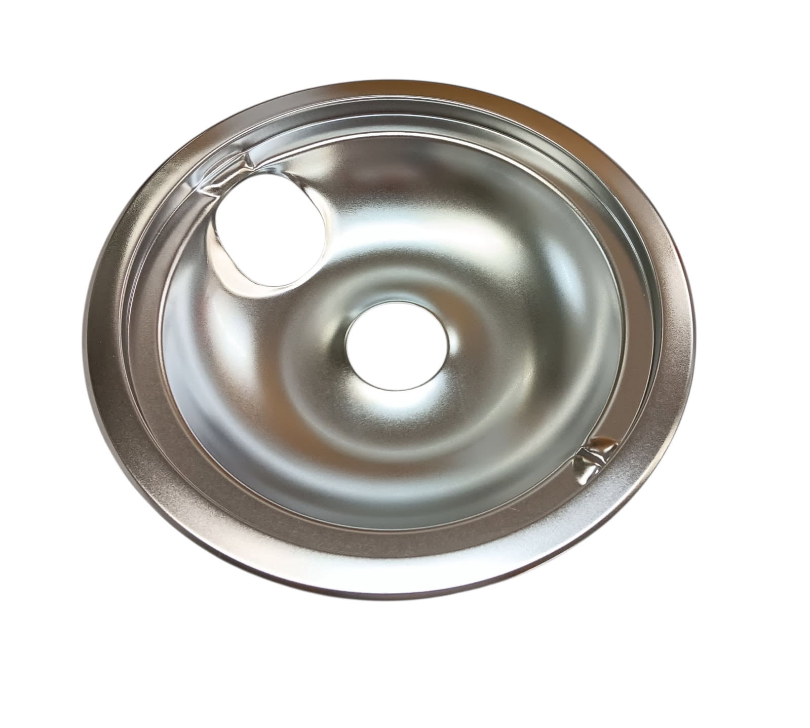 Large 8" Chrome Drip Bowl Tray 6-Pack fits GE, WB31K10266, WB32X5076, WB31M15
