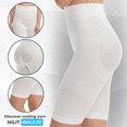 thumbnail image 5 of FarmaCell BodyShaper 603B (Ivory, S/M) Firm control body shaping shorts with girdle - light and refreshing NILIT BREEZE fibre, 100% Made in Italy, 5 of 9