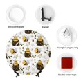 thumbnail image 4 of Gaeub Honey Bee Insect Print Ceramic Plate,Dinner Plates,Bone China Decorative Plates with Display Stand,Art Ceramic Ornaments for Wall Hanging Decoration-6in, 4 of 6