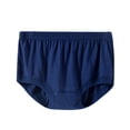 thumbnail image 2 of High Waisted Panties Men's Underwear Full Coverage Briefs Soft Breathable Stretch Briefs Plus Size Navy 2XL, 2 of 3