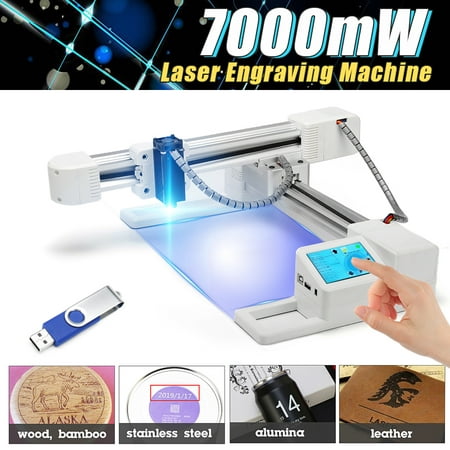 7000mW USB Laser Engraving Machine Engraver Printer Cutter Carver Logo Mark DIY