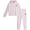 Pink, variant on Girls Sweatsuit Set - 2 Piece Velour Tracksuit Pullover Hoodie Sweatshirt and Jogger Sweatpants