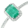 thumbnail image 3 of 18ct White Gold Jewelco London Diamond Octagon Emerald Octagon Halo Cluster Ring, 3 of 7