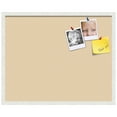 thumbnail image 2 of PinPix ArtToFrames 28x22 Custom Cork Bulletin Board    Poster Board Has a Fabric Style Canvas Finish, Framed in Satin White Frame (PinPix-263), 2 of 5