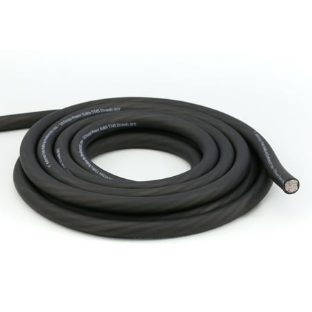 KnuKonceptz Kolossus Flex Kable 4 Gauge Black OFC Power Wire /Ground