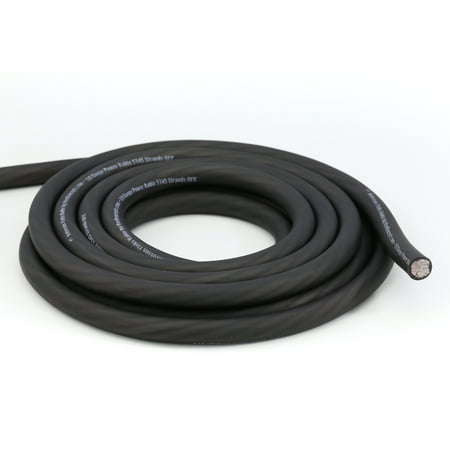 - KnuKonceptz Kolossus Flex Kable 1/0 Gauge Black OFC Power Wire /Ground Cable