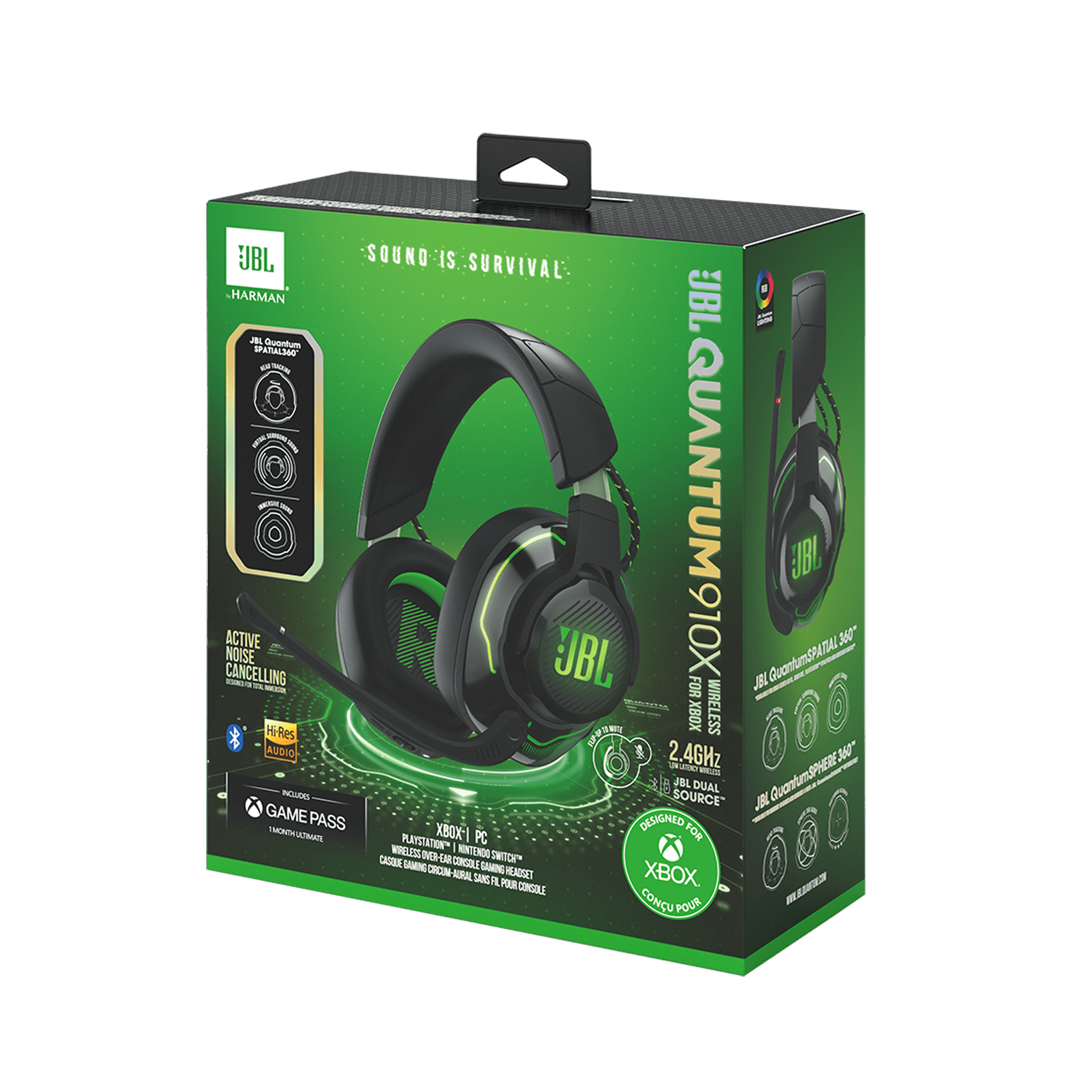 JBL Quantum 910X Wireless Gaming Headset with ANC, Bluetooth