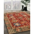 thumbnail image 2 of Ahgly Company Indoor Rectangle Abstract Red Oriental Area Rugs, 7' x 10', 2 of 6