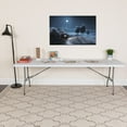 thumbnail image 2 of Flash Furniture Kathryn 8-Foot Granite White Plastic Folding Table, 2 of 12