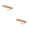thumbnail image 1 of relayinert Écrou de Cloche de Guitare Hauteur Réglable Largeur Écrous de Corde en Laiton Pièces de Guitares Électriques Décoratif Résistant à l'Usure Usage Débutant comme Montré 2 Pcs, 1 of 6
