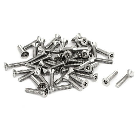 

M4x20mm 304 Stainless Steel Torx Security Flat Head Anti Theft Screws 50pcs