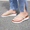 thumbnail image 4 of Sandalias planas de nuevo estilo, zapatos de playa de verano cómodos para mujer con suelas ergonómicas, chanclas Wmkox8yii ytu9141, 4 of 5