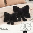 thumbnail image 2 of Bowknot Throw Pillows Decorative Bow Pillow Bow Knot Plush Pillows Soft Seat Cushions Car Backrest Cushion for Bed Couch Sofa Home Decor Christmas Gift (White, 14.9x12.6 in) Topboutique, 2 of 6