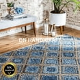 thumbnail image 3 of DN HANDICRAFT Handmade Indian Rectangle Shape Cotton Jute Runner Rug Natural Fiber Carpet Living Room Rug (2x8 Sq Feet), 3 of 5