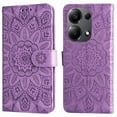 thumbnail image 1 of Funda tipo cartera GANGXUN para Xiaomi Redmi Note 13 Pro 4G , diseño girasol, cuero PU, soporte, cierre magnético, tarjetero, 1 of 5