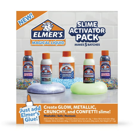 Elmers Slime Activator Variety Pack Magical Liquid Glue
