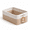 Khaki & White, variant on Small Woven Storage Baskets for Shelves, 11.8" x 7.9" x 4.7" Cotton Rope Organizer Bins, Empty Gift Baskets for Bathroom, Closet, Nursery