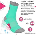 thumbnail image 2 of COOPLUS Womens Hiking Socks Moisture Wicking Cushion Outdoor Performance Trekking Athletic Crew Socks 6 Pairs, 2 of 6