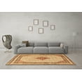 thumbnail image 3 of Ahgly Company Indoor Square Persian Brown Traditional Area Rugs, 5' Square, 3 of 4