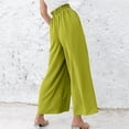 thumbnail image 4 of EDFBUYKRS Female Women Pants Casual Pants for Women Petite Women Wide Leg Pants High Waisted Palazzo Pants Work Long Trousers with Pockets S, 4 of 5