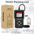 thumbnail image 5 of KINGBOLEN YA101 Code Reader for 1996 & Newer OBD2 Vehicles, Full OBDII Functions OBD2 Scanner with Battery Test, 5 of 9