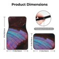 thumbnail image 5 of Yiaed Wings Of A Butterfly Print Carpet Floor Mats for Cars, Auto Accessories Front & Rear Car Floor Mats Car Floor Foot Mat Sets of 4 Pieces, 5 of 7