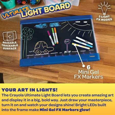 Crayola Canada Ultimate Light Board Blue, Drawing Tablet, Holiday Toys