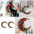 thumbnail image 3 of KAKOWELY 2pcs Moon Shape Rattan Wreath Handmade DIY Rattans DIY Christmas Rattan Wreath,7.87"X6.3"X1.18", 3 of 5