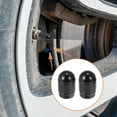 thumbnail image 3 of Motoforti Universal Tire Valve Stem Caps Car Accessories Aluminum Alloy Black 17mm 4pcs, 3 of 6
