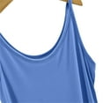 thumbnail image 4 of Yubnlvae Women's Basic Modal Tank Top – Seamless Stretchy Camisole, Lightweight Layering Piece for Dresses, Cardigans & Casual Wear (Blue | 3XL), 4 of 6