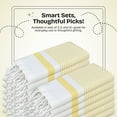 thumbnail image 7 of HEIRLOOM COMFORT 5 Pack Lemon Yellow Turkish Kitchen Towels 16"x26", 100% Cotton, Ultra Absorbent, Soft, Quick Dry, Washable, Dish Tea Towel with Tassels for Drying Dishes, Cleaning, Kitchen Use, 7 of 7