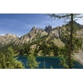 thumbnail image 2 of Paulson, Don 14x11 White Modern Wood Framed Museum Art Print Titled - WA, Cascade Mountains, Wenatchee NF Blue Lake, 2 of 4