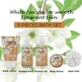 thumbnail image 2 of Draizee Heel Shoe Spa Gift Set � White Tea Scented Bath Essentials Gift Basket With Shower Gel, Bubble Bath, Body, 2 of 7
