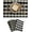 Black and White, variant on Buffalo Plaid Placemats Set of 6 Farmhouse Place Mats for Kitchen Table, 12 x 18 inches, Black and White
