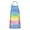 Colorful Watercolor Stripe, variant on Colorful Tie Dye Pattern Apron-Garden Aprons for Women with Pockets-Cotton Linen Waterproof Kitchen Cooking Gardening Aprons Adjustable for Kitchen,Cooking,BBQ and Salon 33x27 Inch