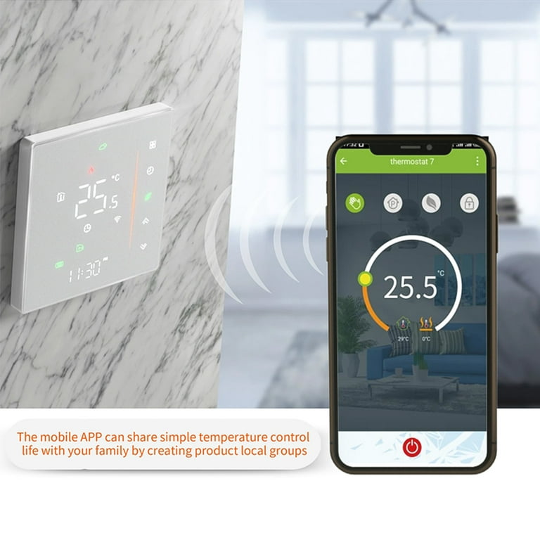 Thermostat Wall Frame Wall Plate Wifi Smart Programmable Digital Mechanical  #2