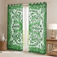 thumbnail image 2 of Feelyou Green Hippie Damask Black Out Curtains for Women, Retro Boho Paisley Curtains Pack of 2 (42x63 Each), Southwestern Fashion Bedroom Curtains, Living Room Curtains Decor, 2 of 6