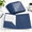 Dark Blue-24, variant on 48 Plastic Folders Withr Front Pocket 2 Black