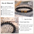 thumbnail image 6 of Birthday Present for Him 21st 30th 40th 50th 60th 70th Anniversary Gift Elastic Rope Bracelet Men Christmas Ornament Stylish, 6 of 6