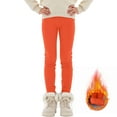 thumbnail image 2 of mgoYE Girl Winter Thick Warm Pant Printing Lined Legging Tight(Orange,7-8 Years), 2 of 7